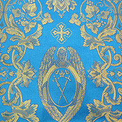 Церковная ткань с логотипом Свято-Троицкой Александро-Невской Лавры (рисунок 4387)